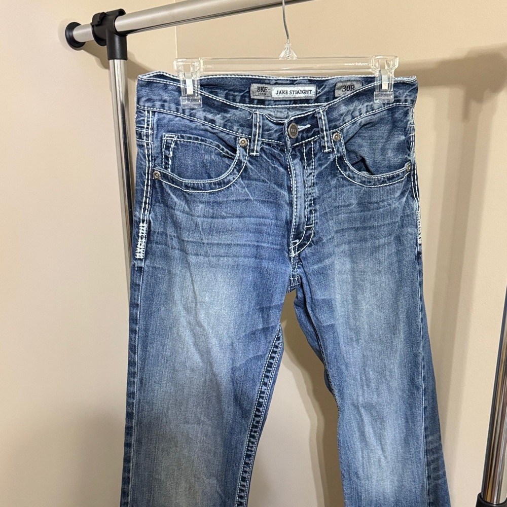 Mens Buckle blue jeans size 30 R Jake Straight